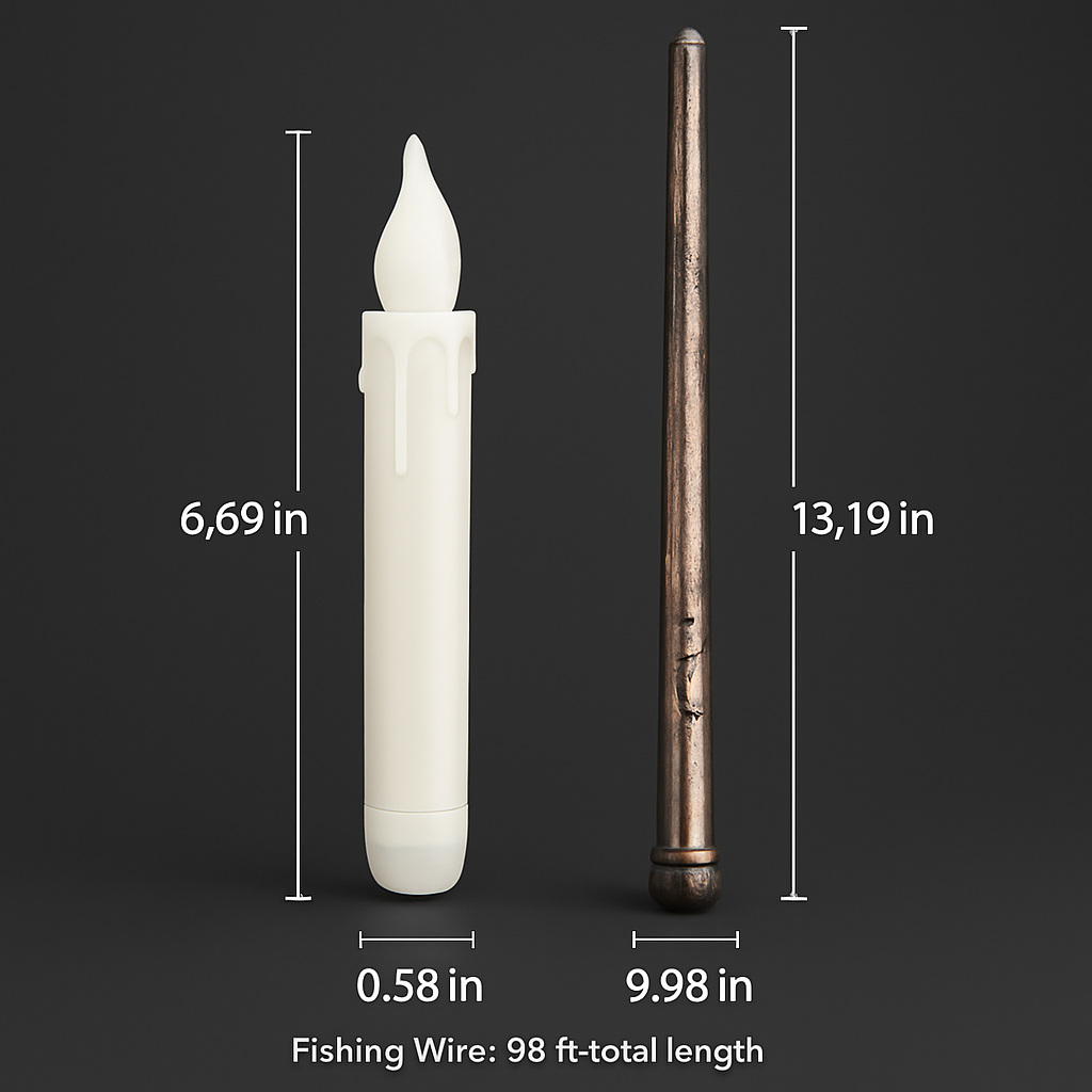 Flameless Floating LED Candles with Remote Wand