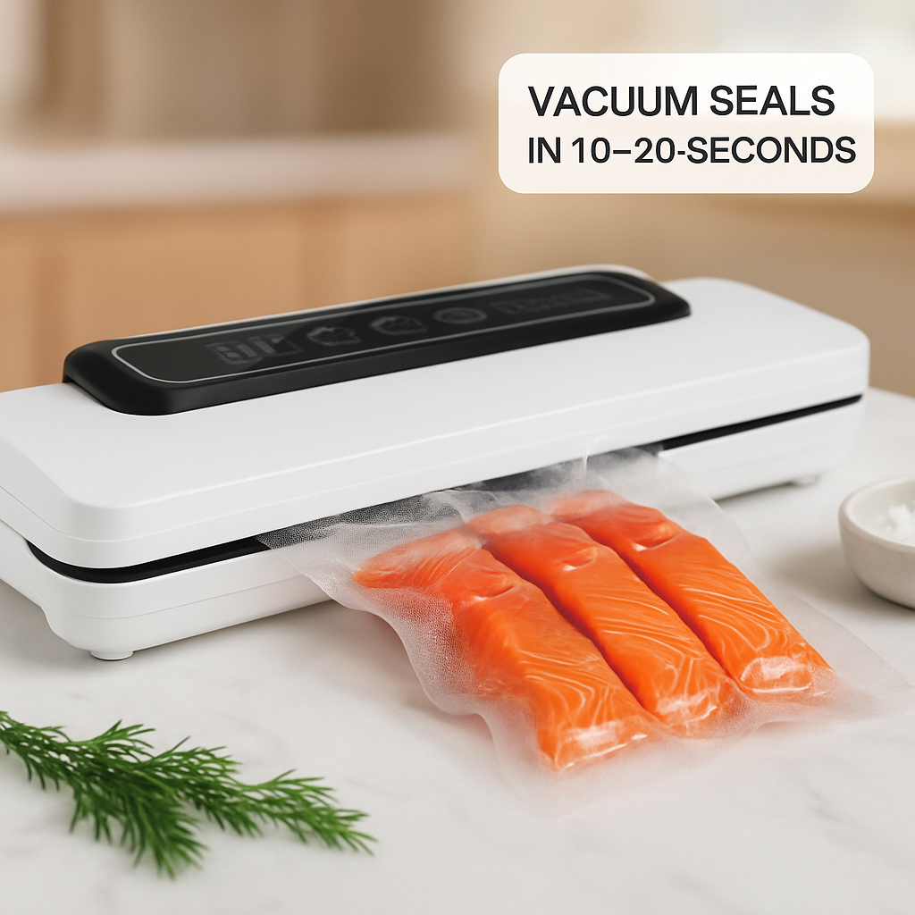 Vacuum Sealer Machine for Fresh Food with 10 Bags
