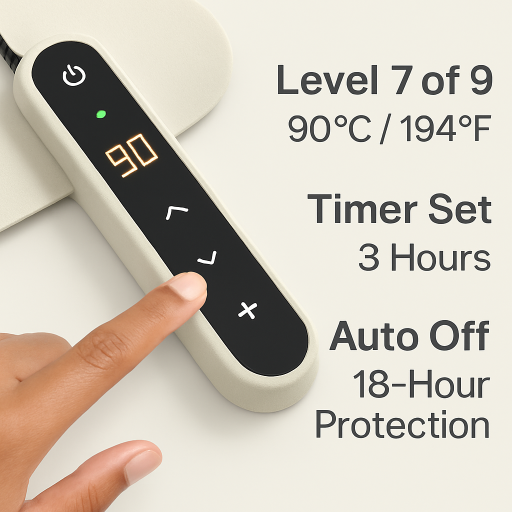 Silicone Food Warming Mat with 9 Temperature Levels