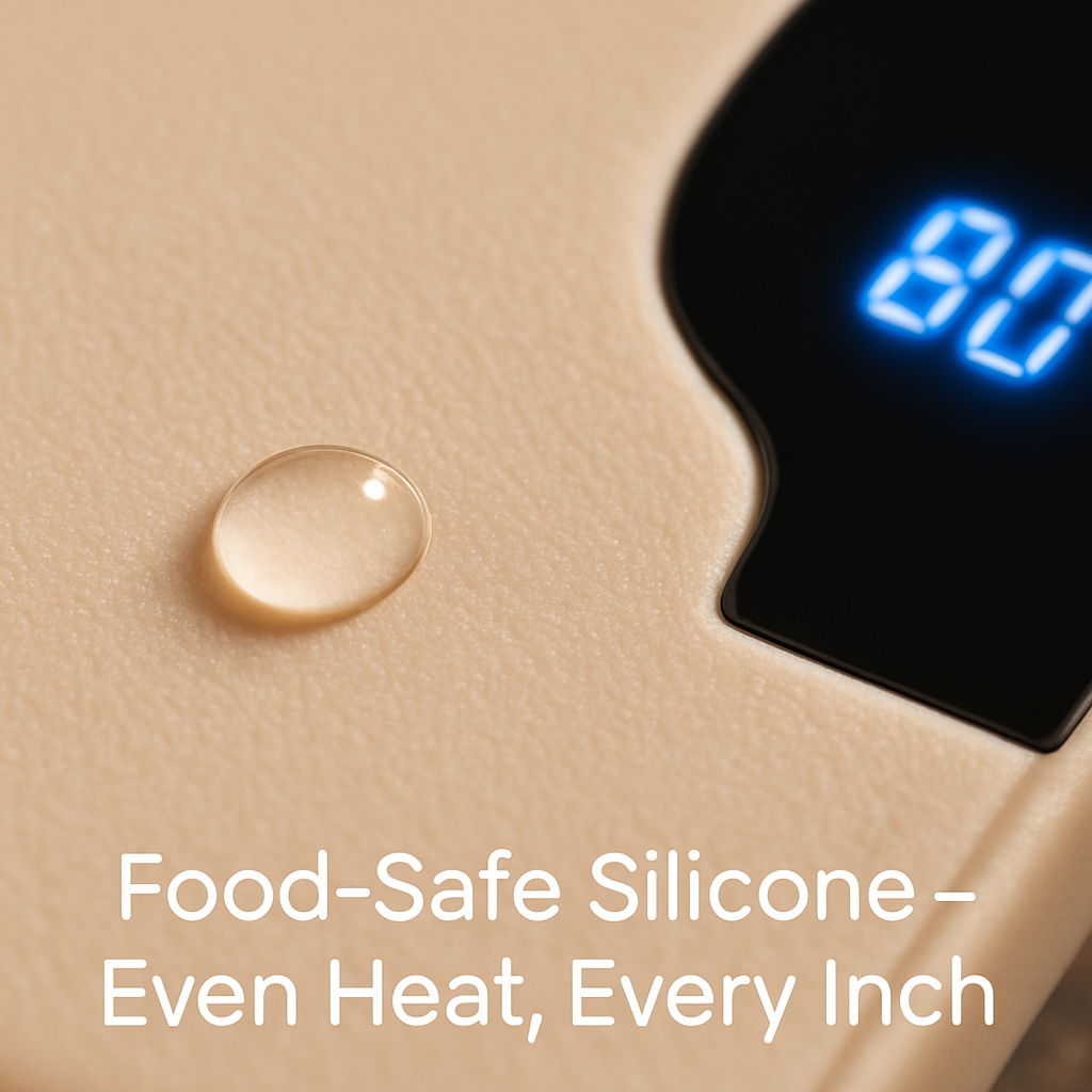 Food Warming Mat 23.6X15.8In 300W Fast Heating Electric Silicone Food Warmer With 14 Temp Levels 10Hrs Timer Settings Roll-Up Portable Hot Plates Heat