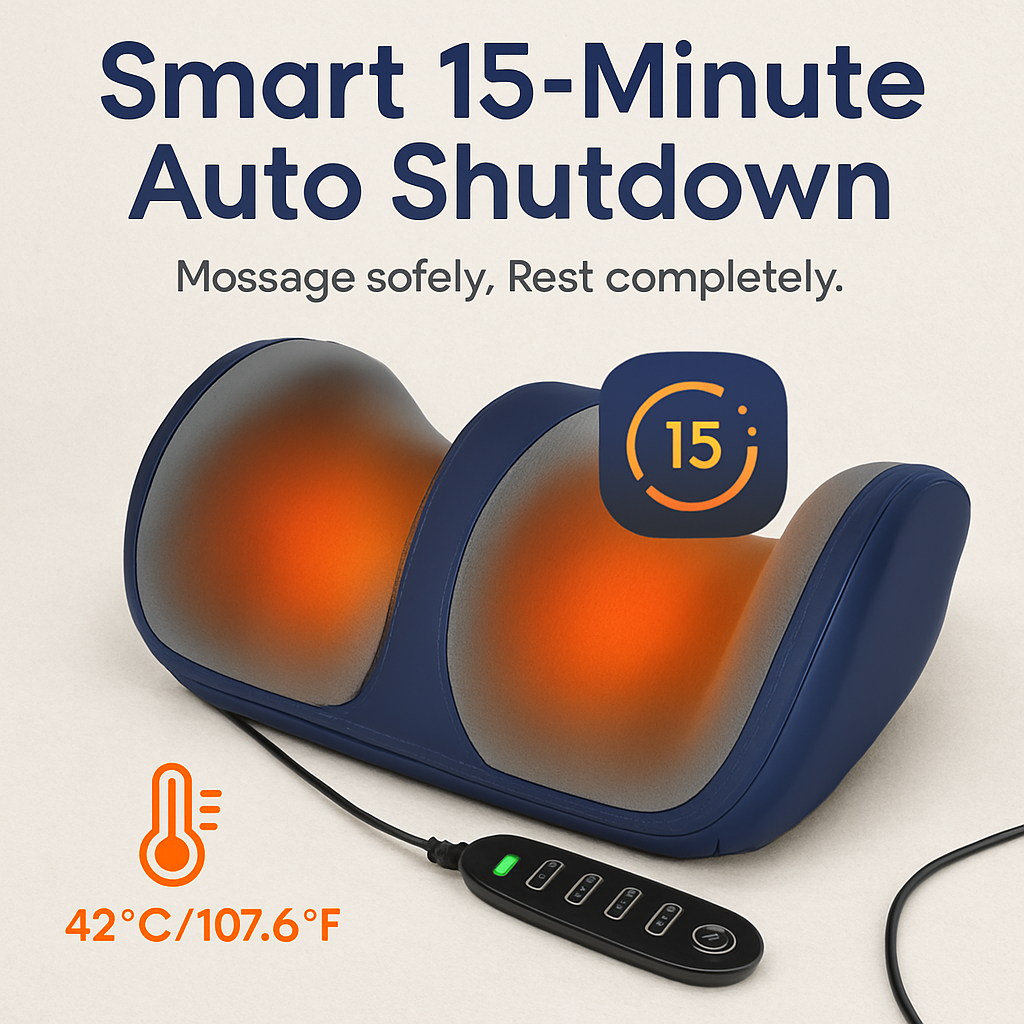 Shiatsu Foot Massager with Heat for Feet, Calves, Arms