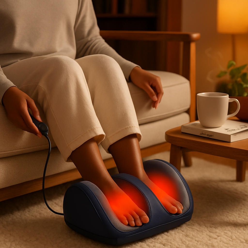 Shiatsu Foot Massager with Heat for Feet, Calves, Arms