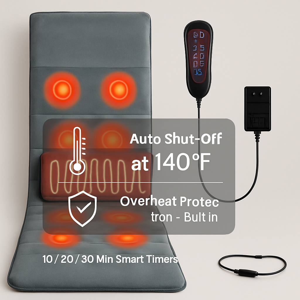 Full Body Massage Mat with Heat Vibration