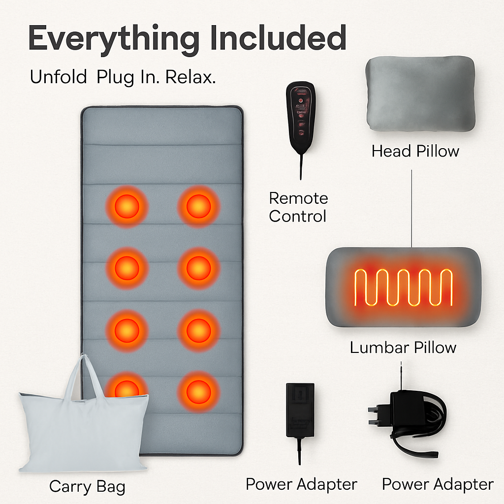 Full Body Massage Mat with Heat Vibration