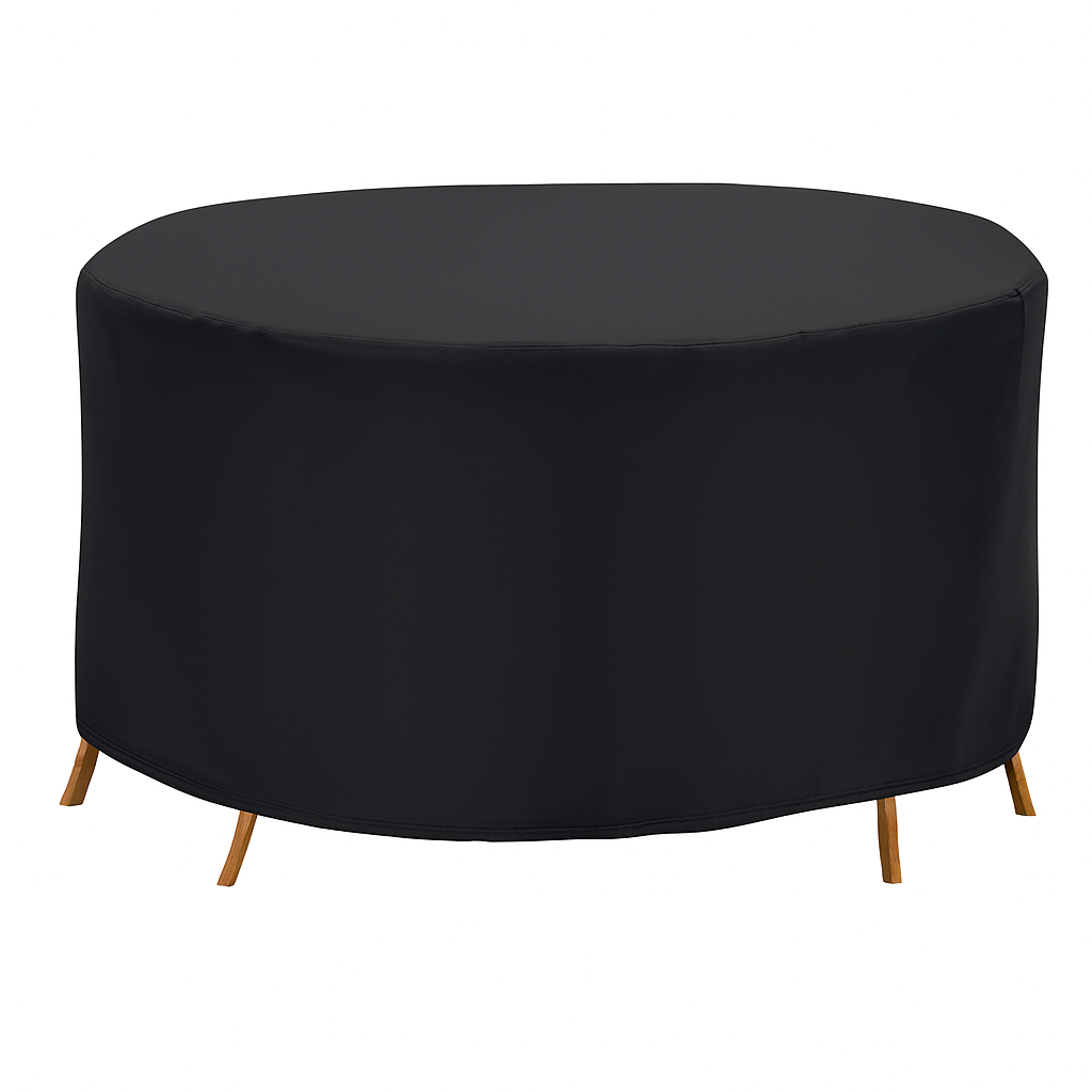 Circular Table Cover for 6-Seat Outdoor Furniture