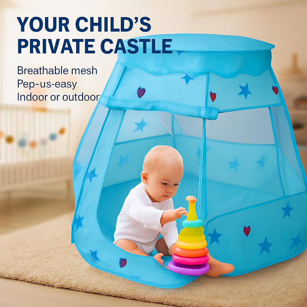 Kids Pop Up Play Tent - Princess Castle, Indoor/Outdoor