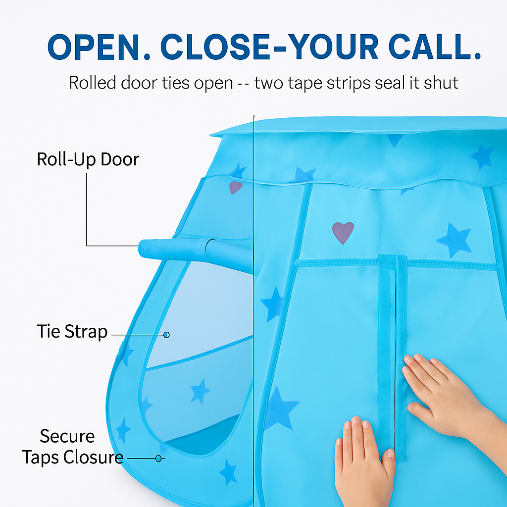 Kids Pop Up Play Tent - Princess Castle, Indoor/Outdoor