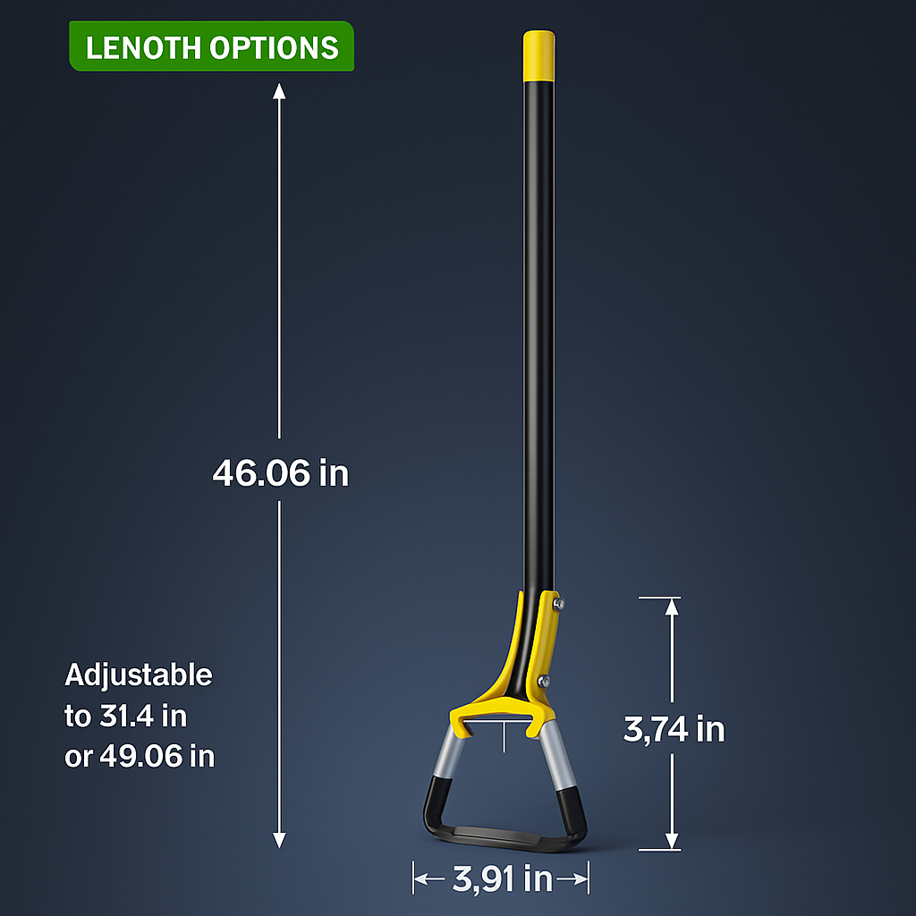 Adjustable Garden Hoe - Handheld Stirrup Weeder for Weeding