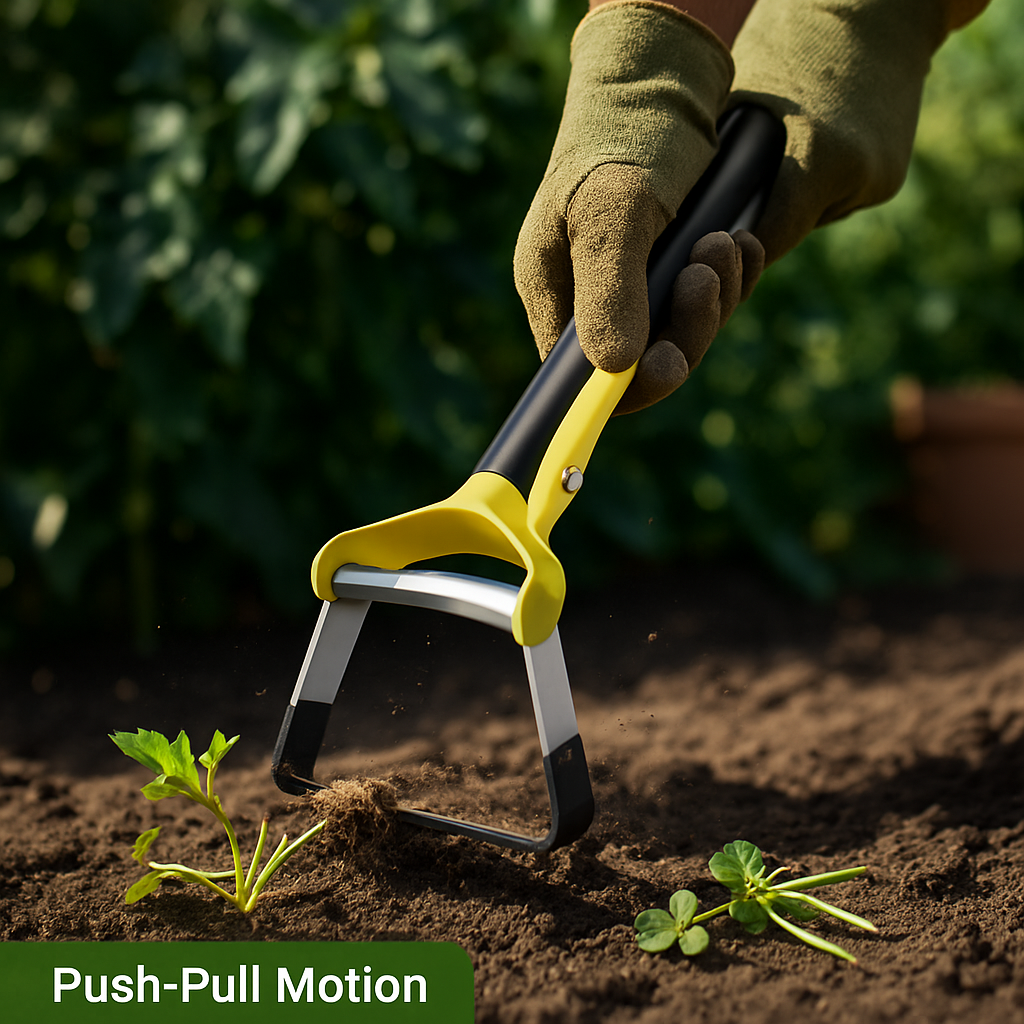 Adjustable Garden Hoe - Handheld Stirrup Weeder for Weeding