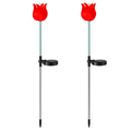 Tulip Wind Mill Solar Garden Light - 2-Pack