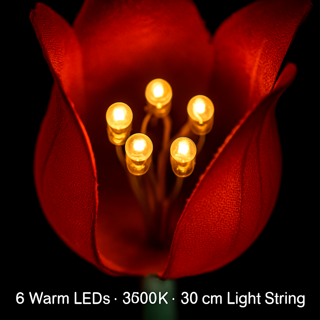 Tulip Wind Mill Solar Garden Light - 2-Pack