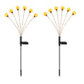 Solar Firefly Path Lights for Garden Decor - 2-Pack