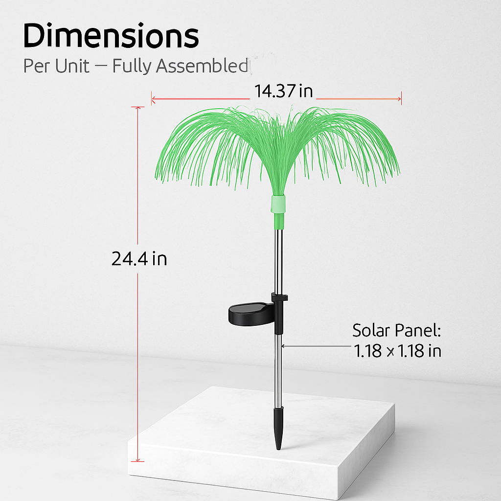 Jellyfish Solar Lights - Outdoor Lamps, 7 Colors