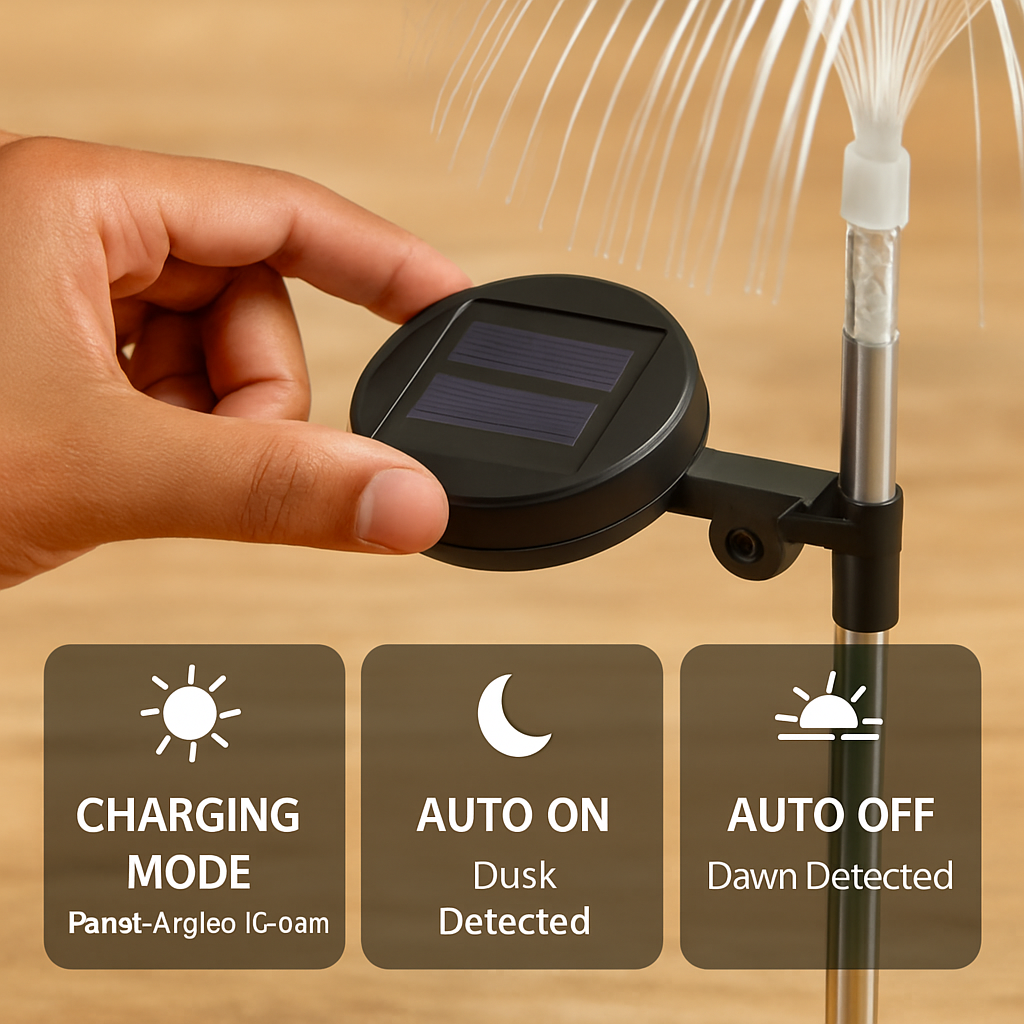 Jellyfish Solar Lights - Outdoor Lamps, 7 Colors