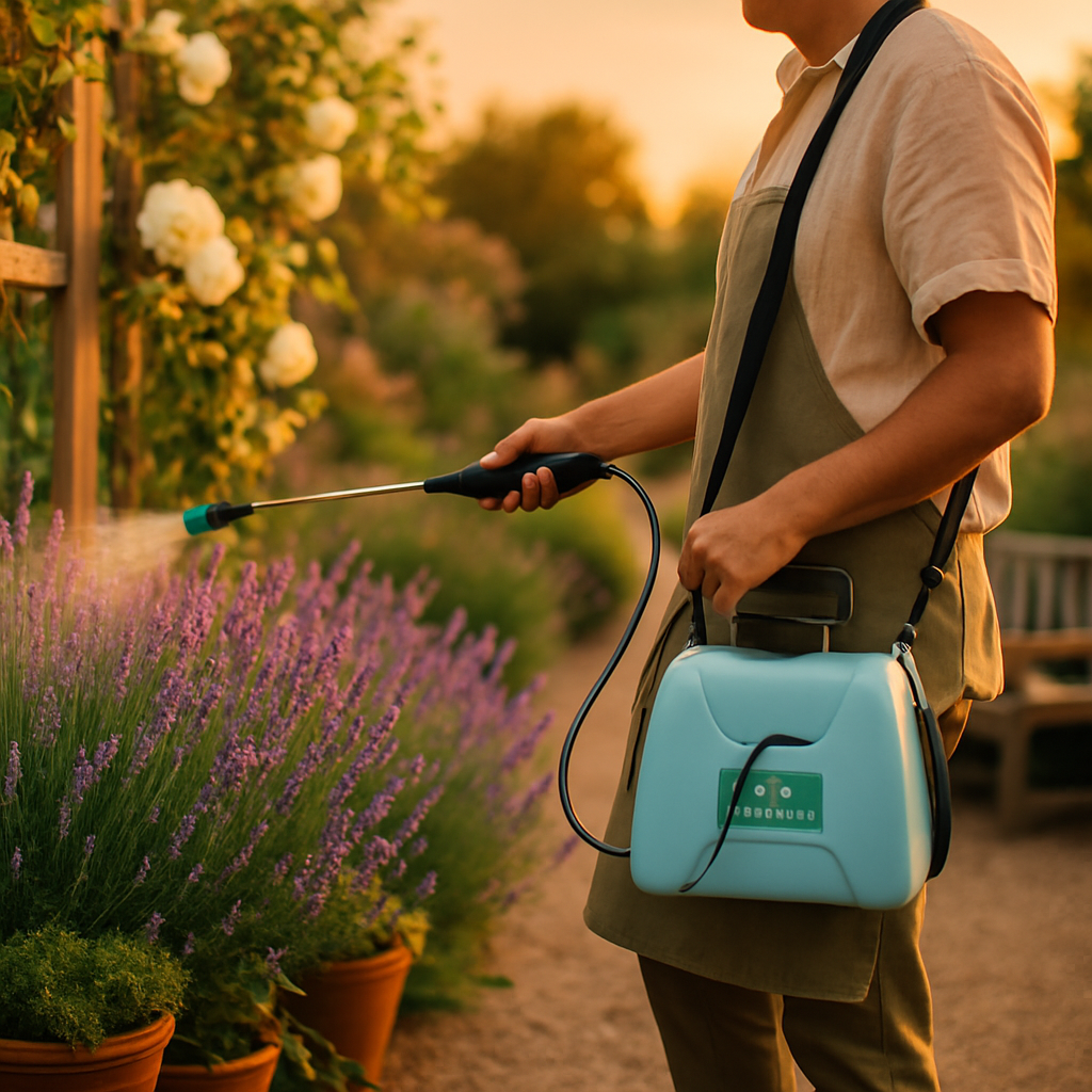 Garden Sprayer Battery Powered with Telescopic Wand