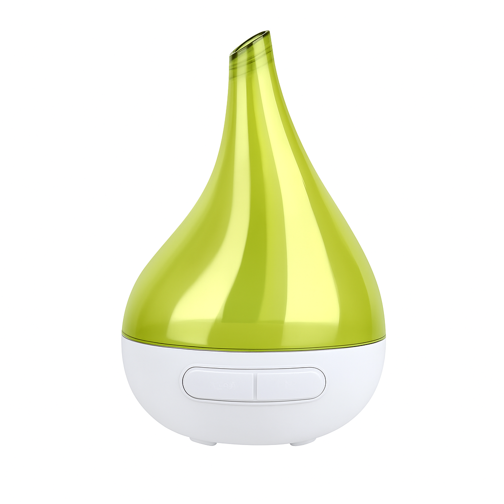 Drop-shaped Cool Mist Humidifier Ultrasonic Aroma Essential Oil Diffuser w/LED Light for Office Home Room Vehicle Study Yoga Spa