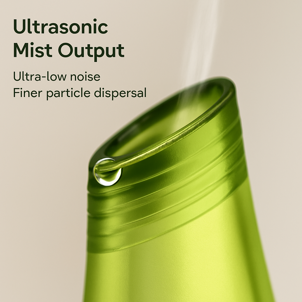 Drop-shaped Cool Mist Humidifier Ultrasonic Aroma Essential Oil Diffuser w/LED Light for Office Home Room Vehicle Study Yoga Spa