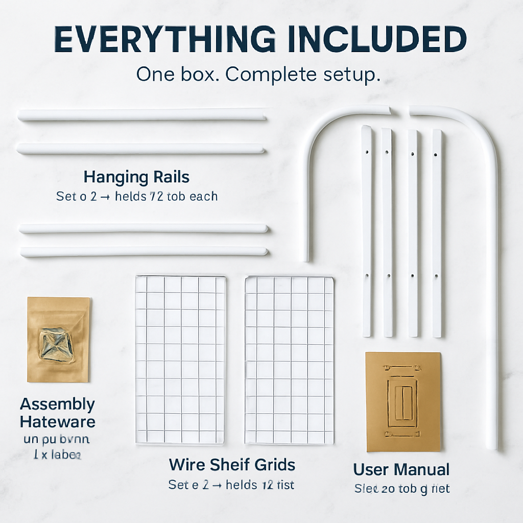 Garment Hanging Rack with Wheels for Clothing Organization