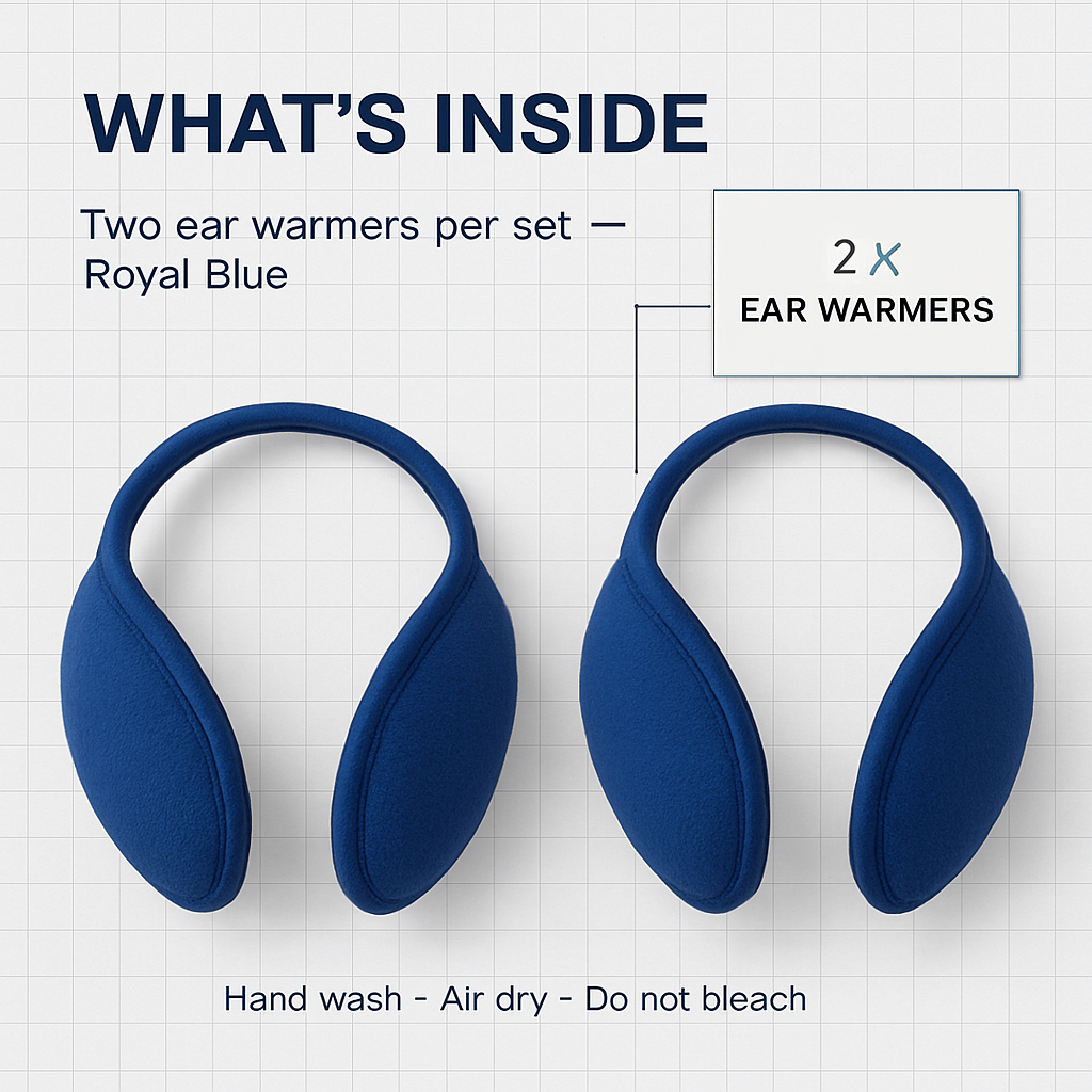 Ear Warmers for Winter - Unisex, Behind-the-Head