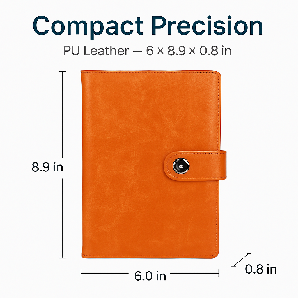 PU Leather Cover Notebook Memopad with Calendar World Map and Silk Ribbon
