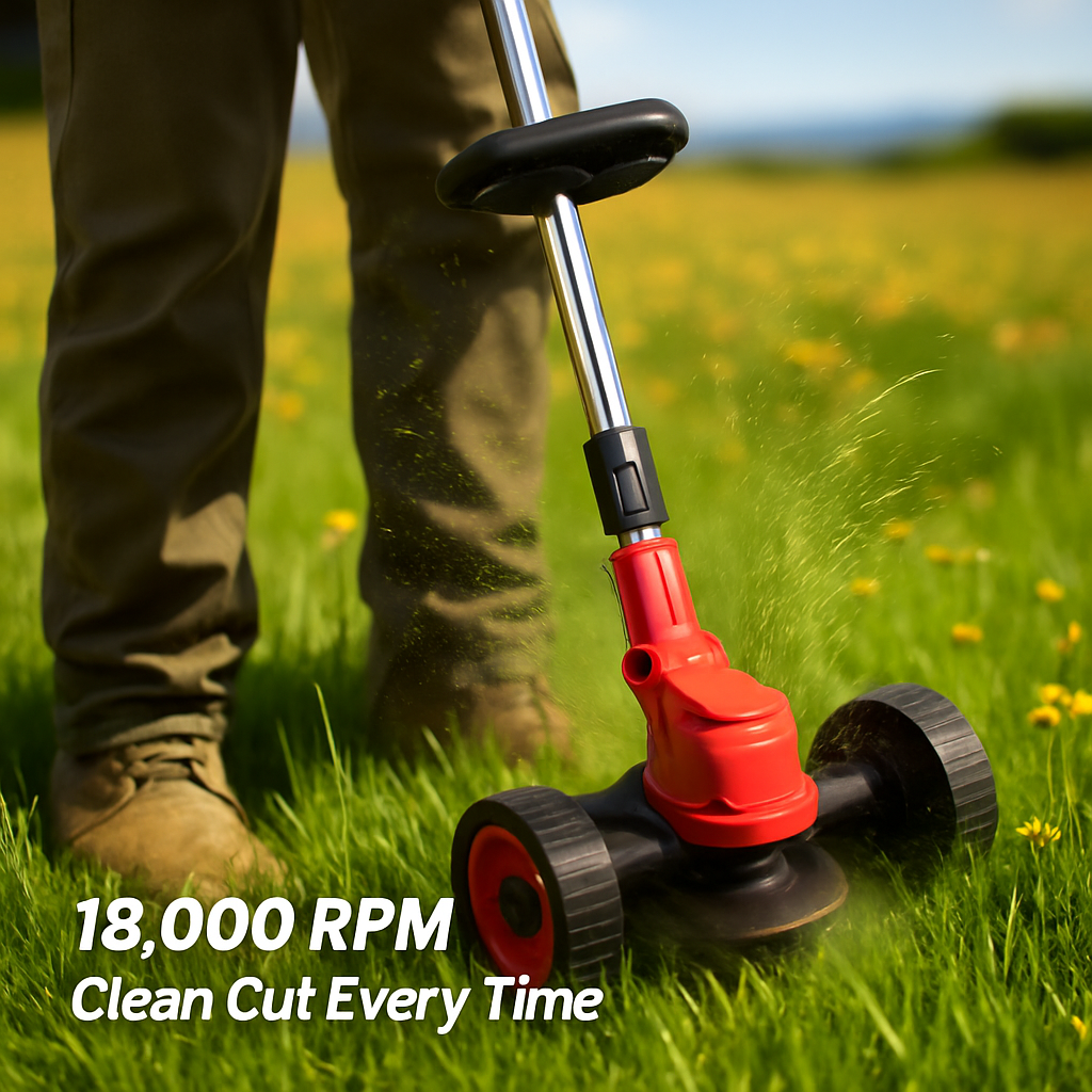 Grass Trimmer with Wheels for Lawn Edges