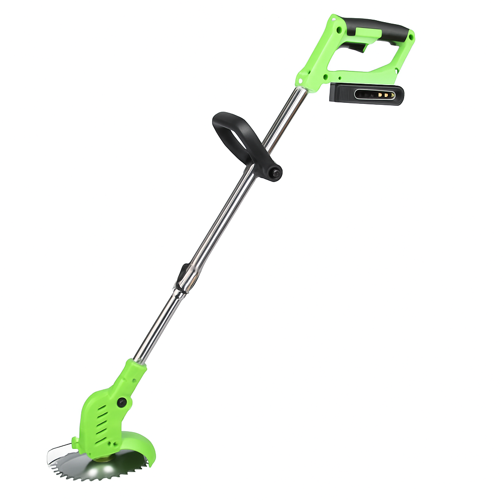 Cordless Grass Trimmer with Saw & Multi-Blade Kit