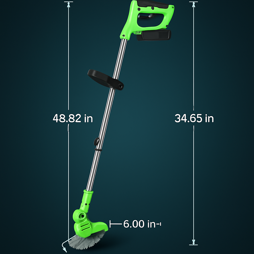 Cordless Grass Trimmer with Saw & Multi-Blade Kit