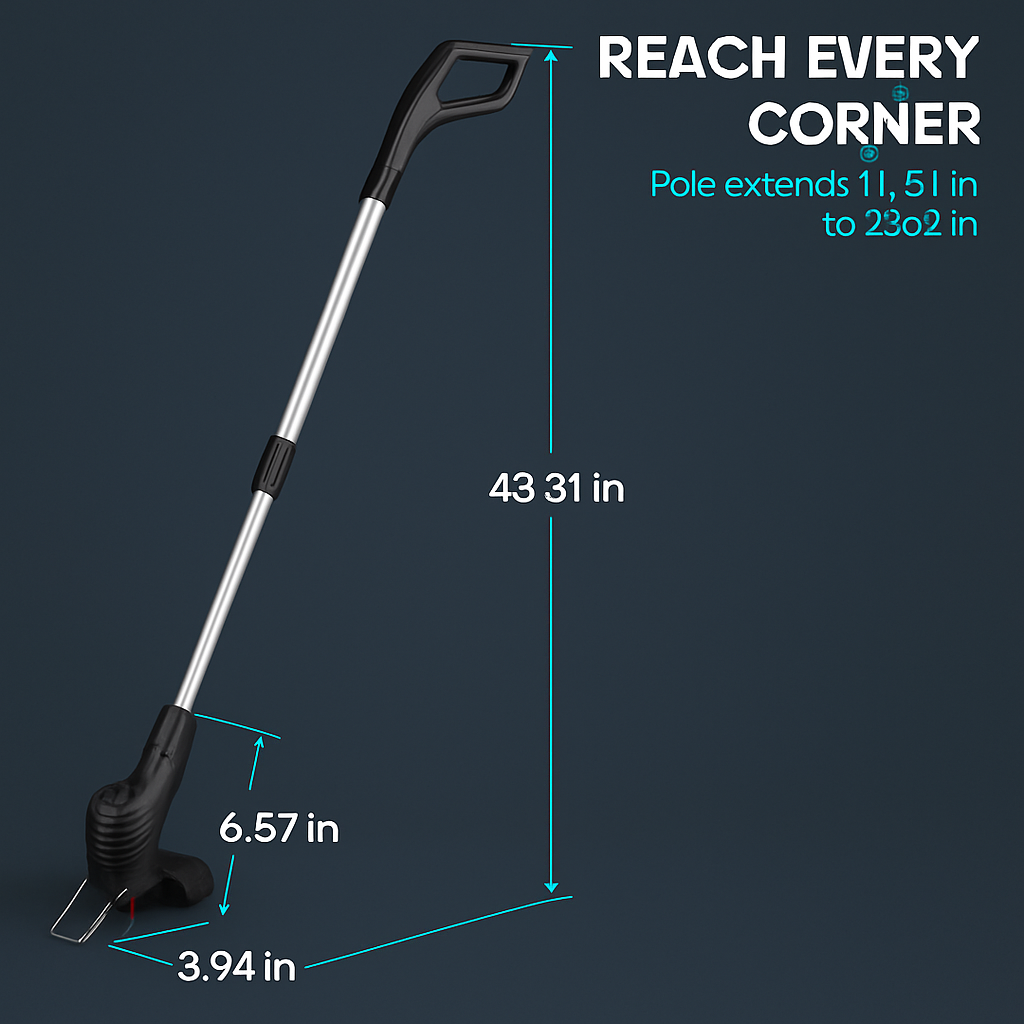 Electric Cordless Grass Trimmer for Lawn and Garden