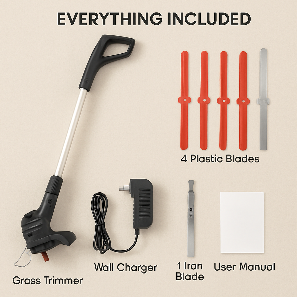 Electric Cordless Grass Trimmer for Lawn and Garden
