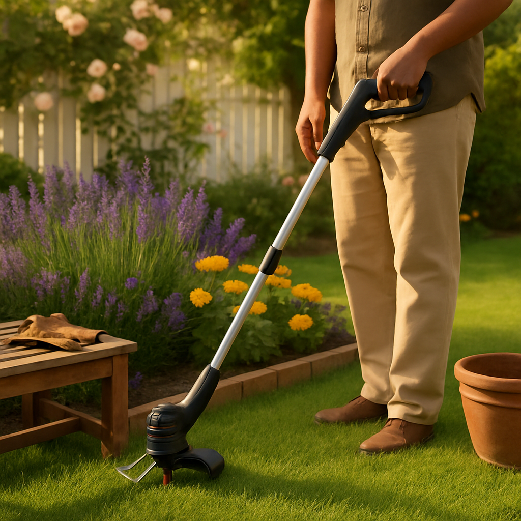 Electric Cordless Grass Trimmer for Lawn and Garden