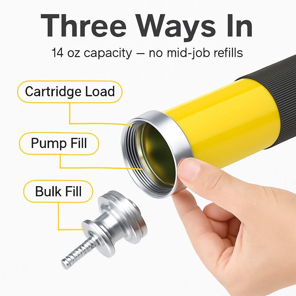 Grease Gun Kit with Lock Coupler and Flexible Hose