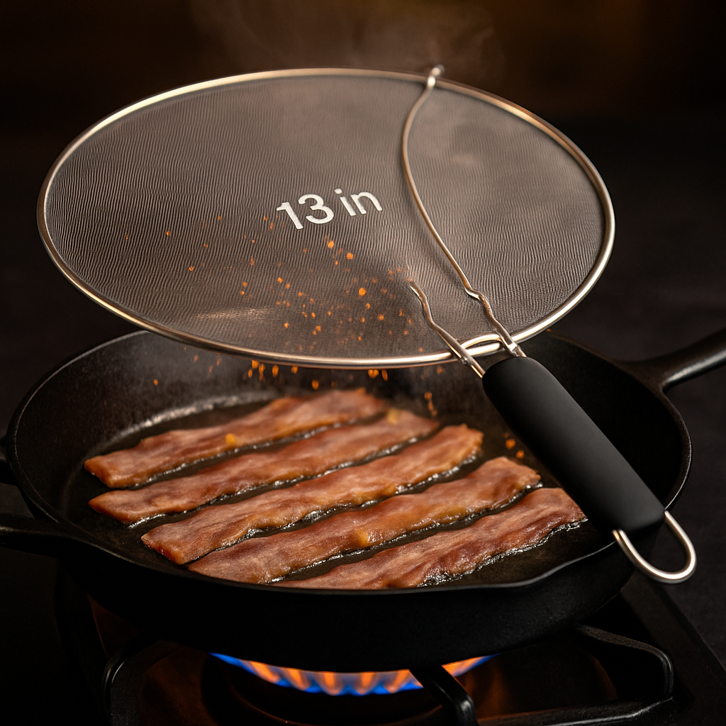 Grease Splatter Screen for Pans and Woks