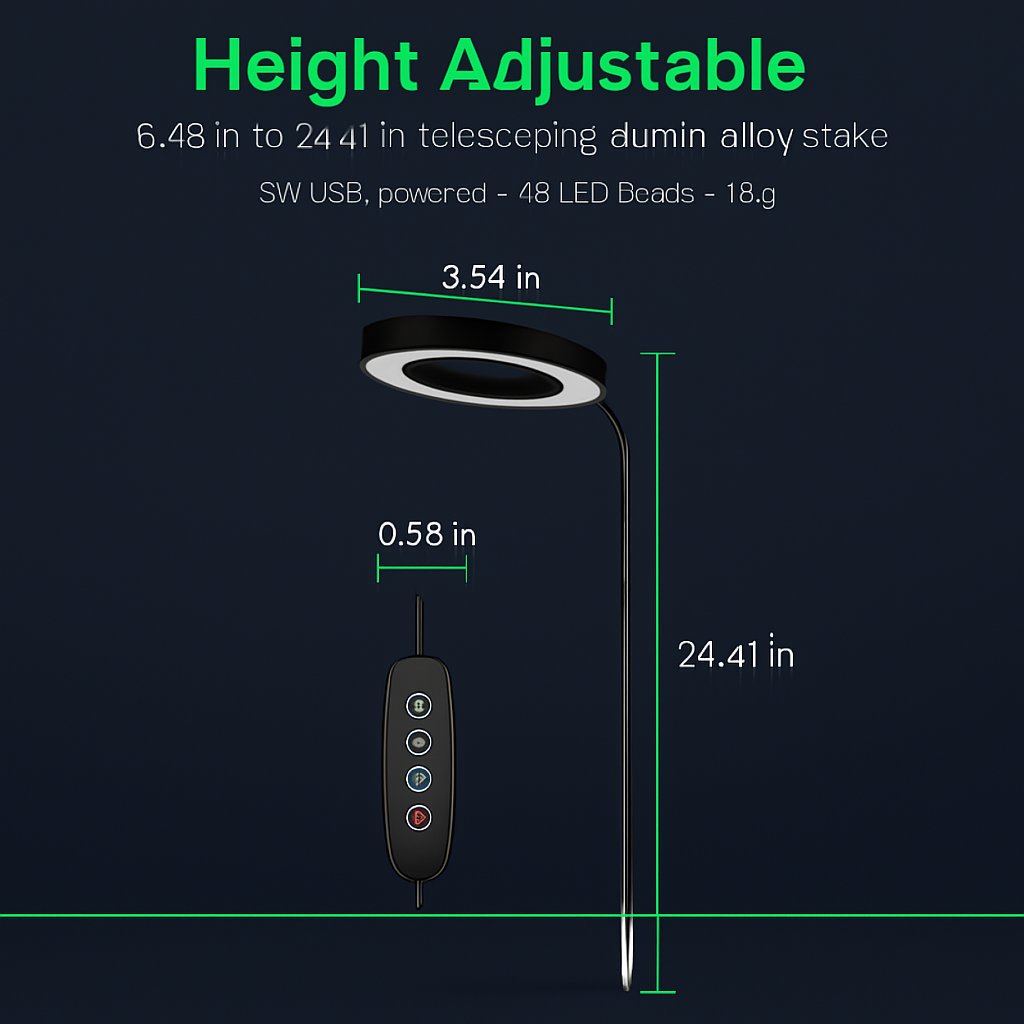 Plant Grow Light Full Spectrum LED Circle