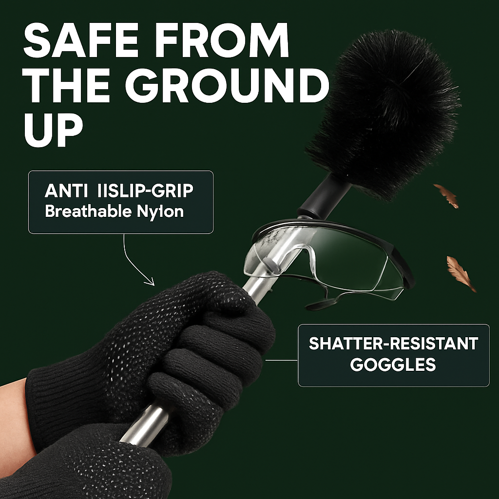 Gutter Cleaning Brush with Telescoping Handle – 10.5ft Reach