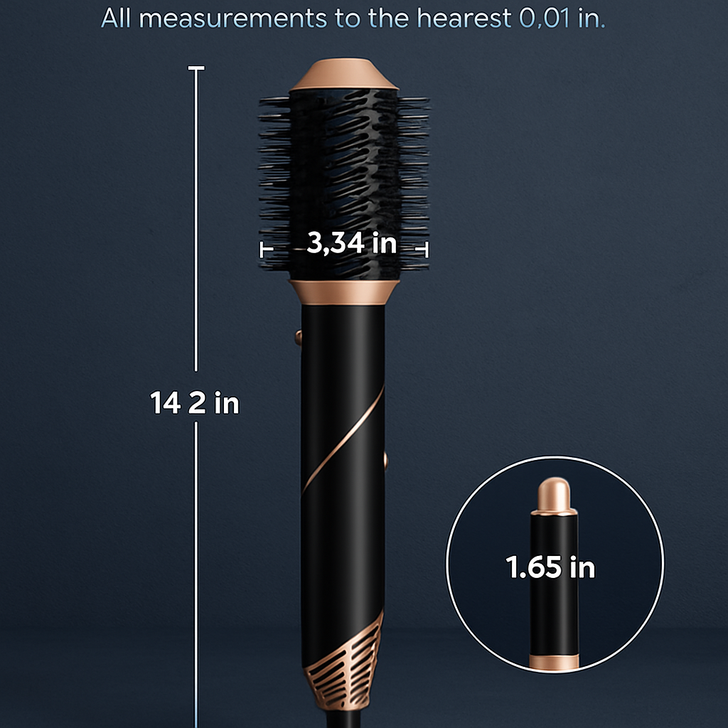 5-in-1 Hot Air Styler: Dryer, Straightener & Curler