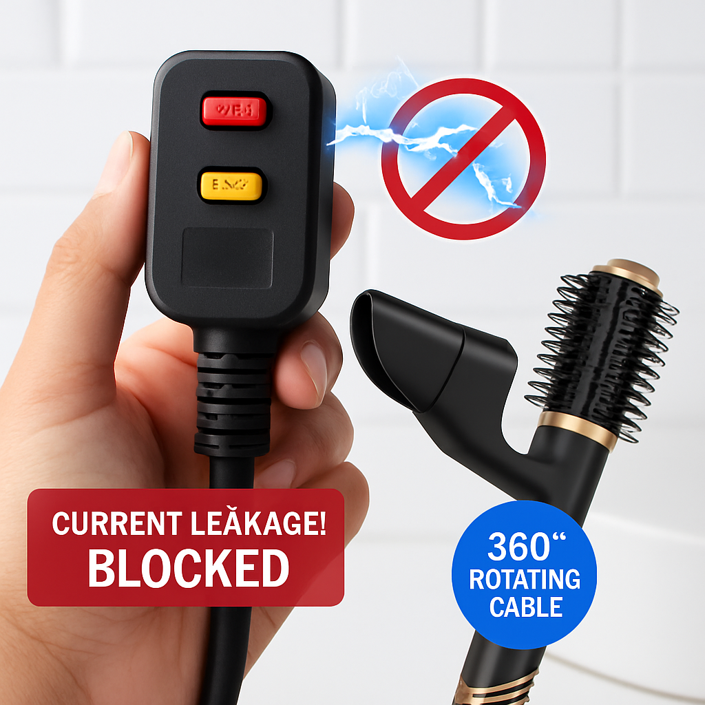 5-in-1 Hot Air Styler: Dryer, Straightener & Curler
