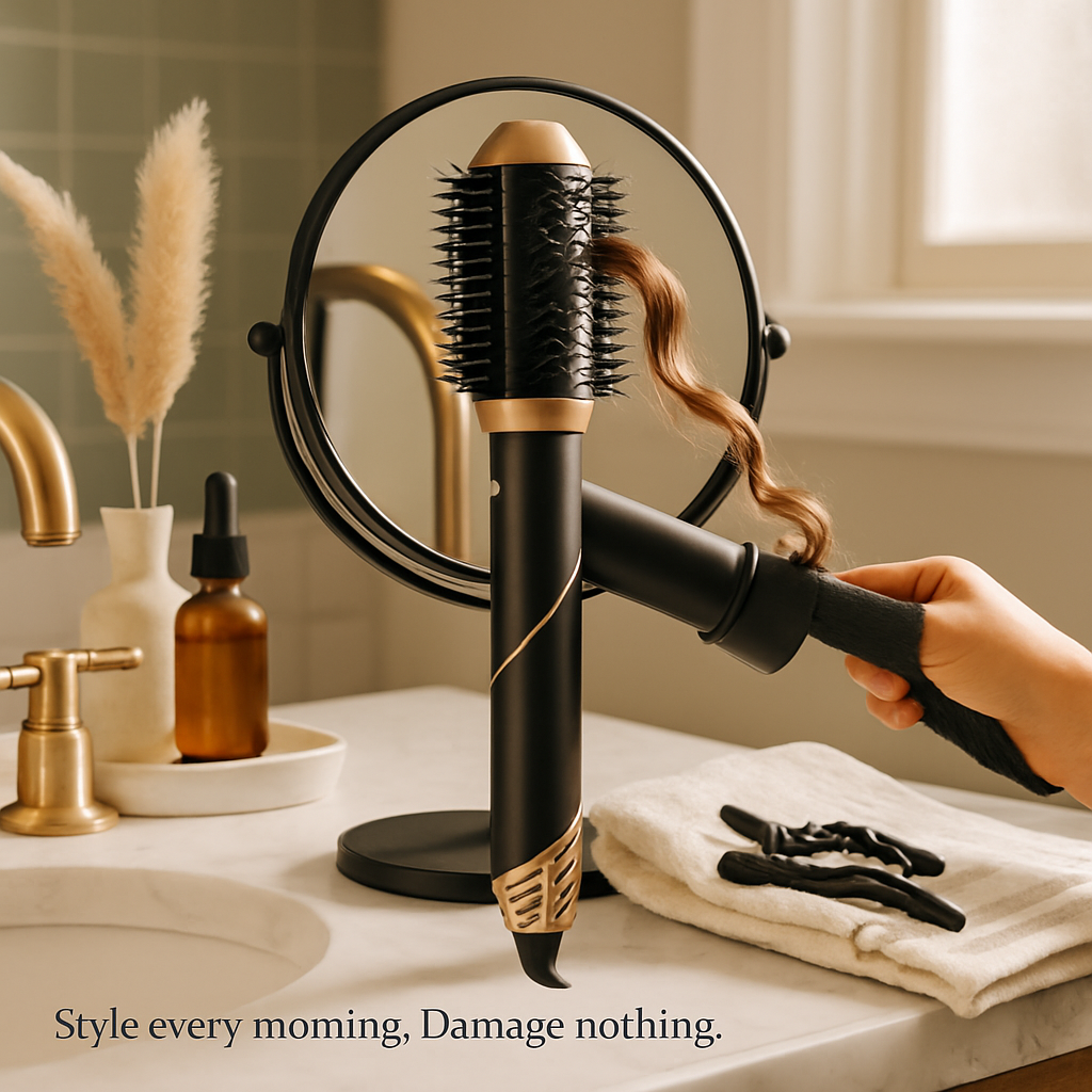 5-in-1 Hot Air Styler: Dryer, Straightener & Curler