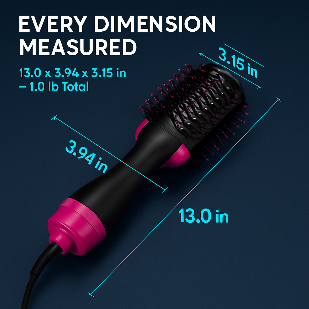 Hair Dryer Comb for Straightening and Curling