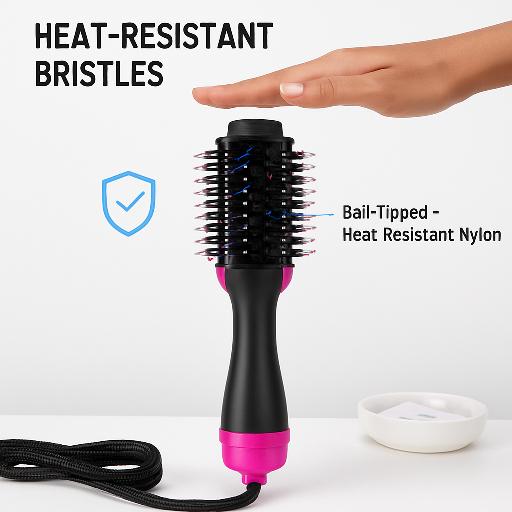 Hair Dryer Comb for Straightening and Curling