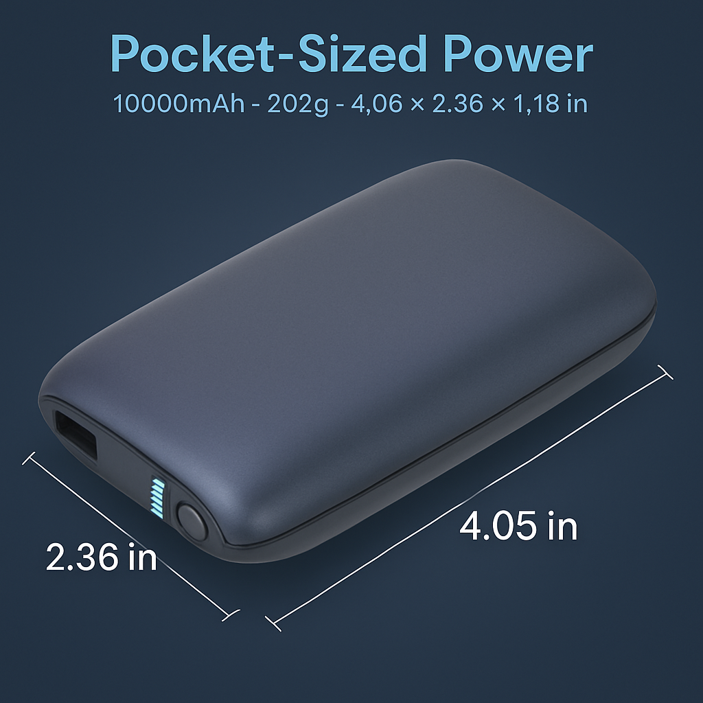 Double-Sided Hand Warmer with Quick Heat