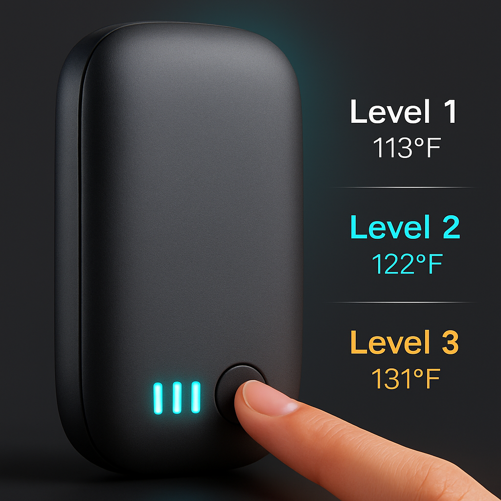 Double-Sided Hand Warmer with Quick Heat