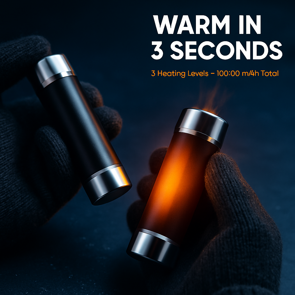 Split-Magnetic Hand Warmer & Portable Power Bank
