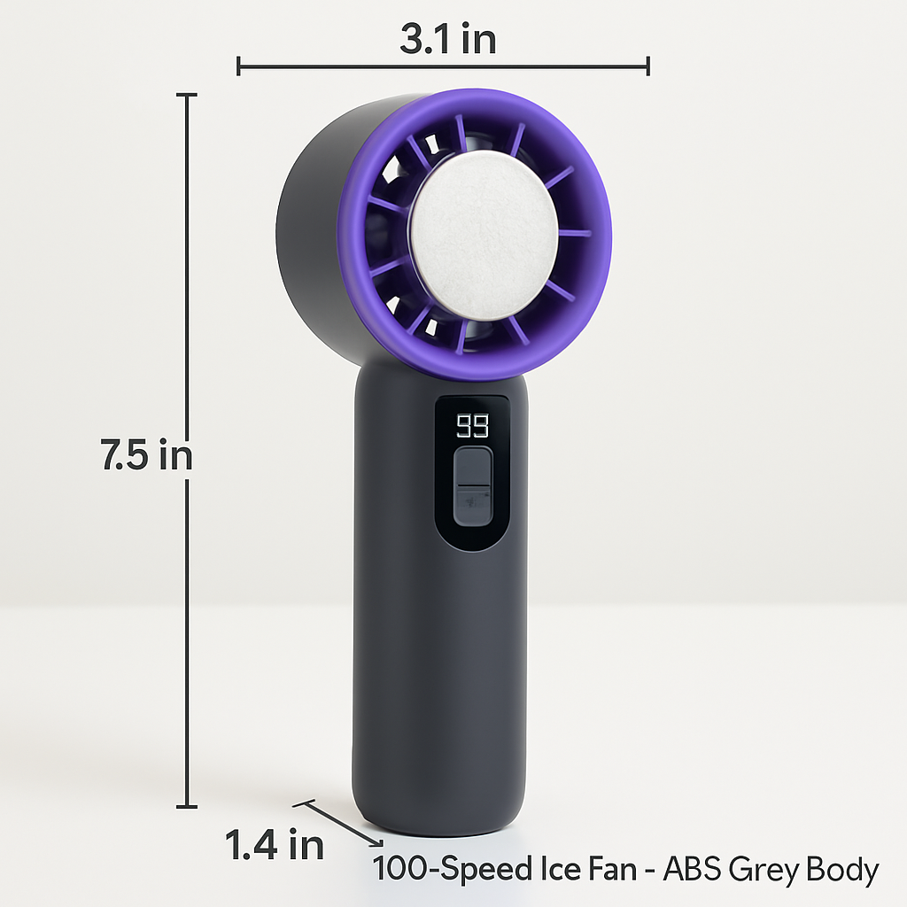 Handheld Fan with Ice Cooler: Powerful Portable Cooling