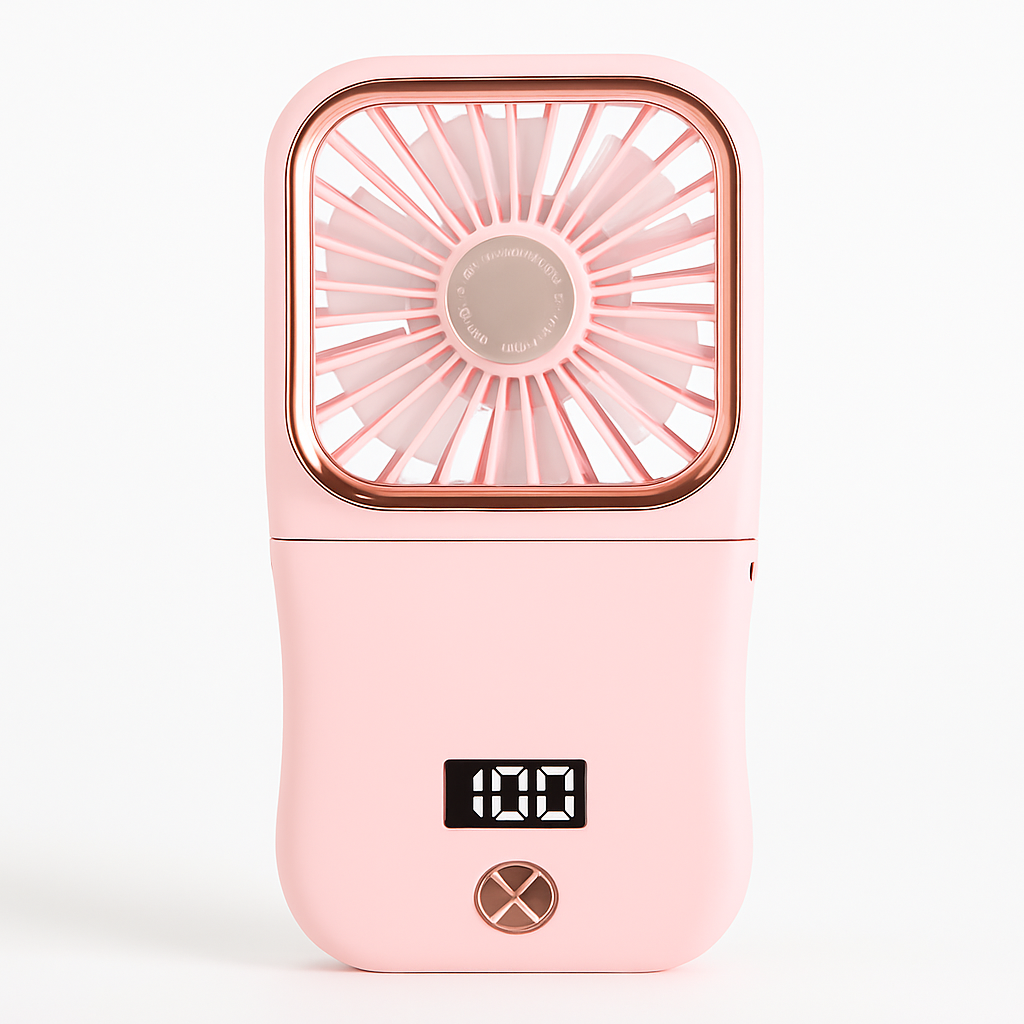 Folding Mini Fan - 5-in-1 Hands-free Neck & Desk Fan