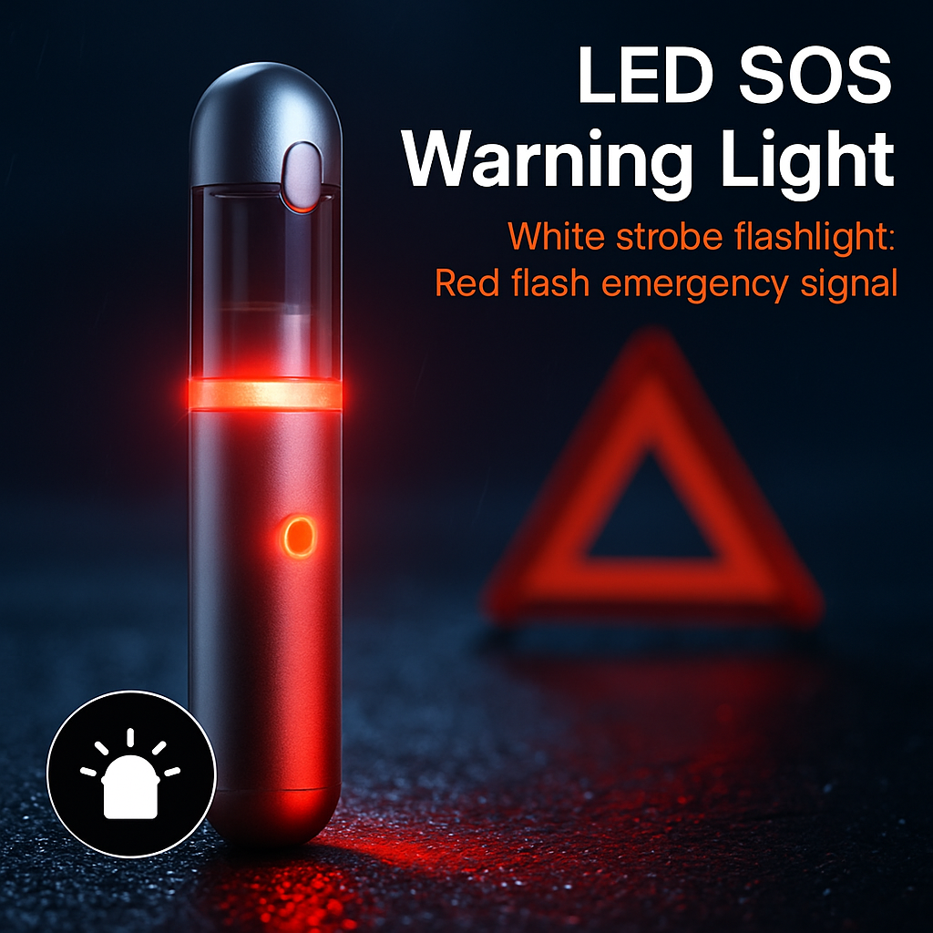 Cordless Handheld Car Vacuum Cleaner with LED Light
