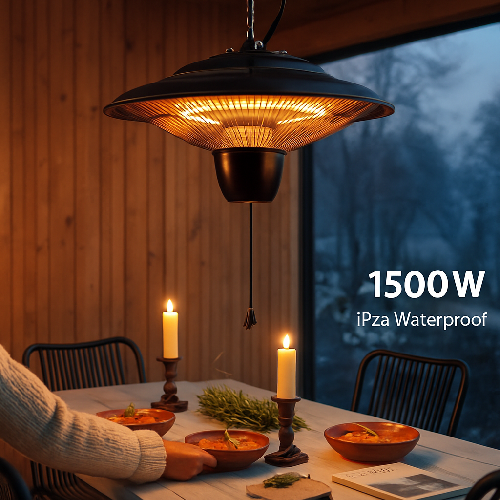 Hanging Patio Heater for Outdoor Use – 1500W