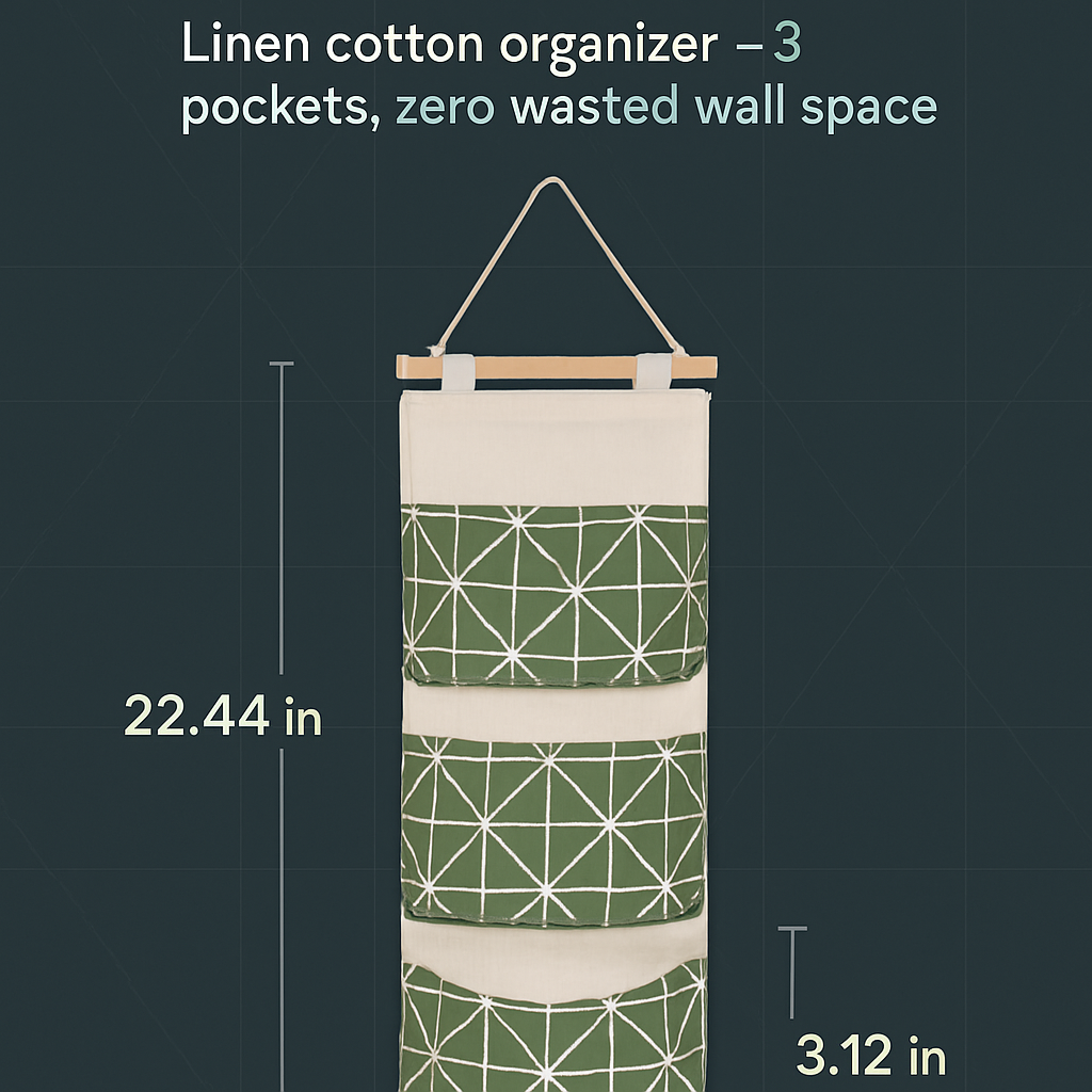 Wall-Mounted Storage Bag for Door and Closet Organizer