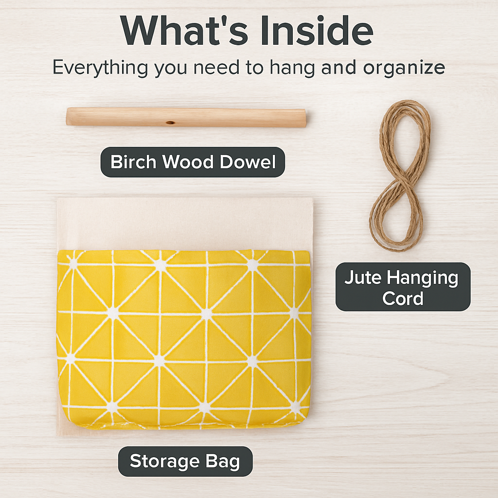 Wall-Mounted Storage Bag for Door and Closet Organizer
