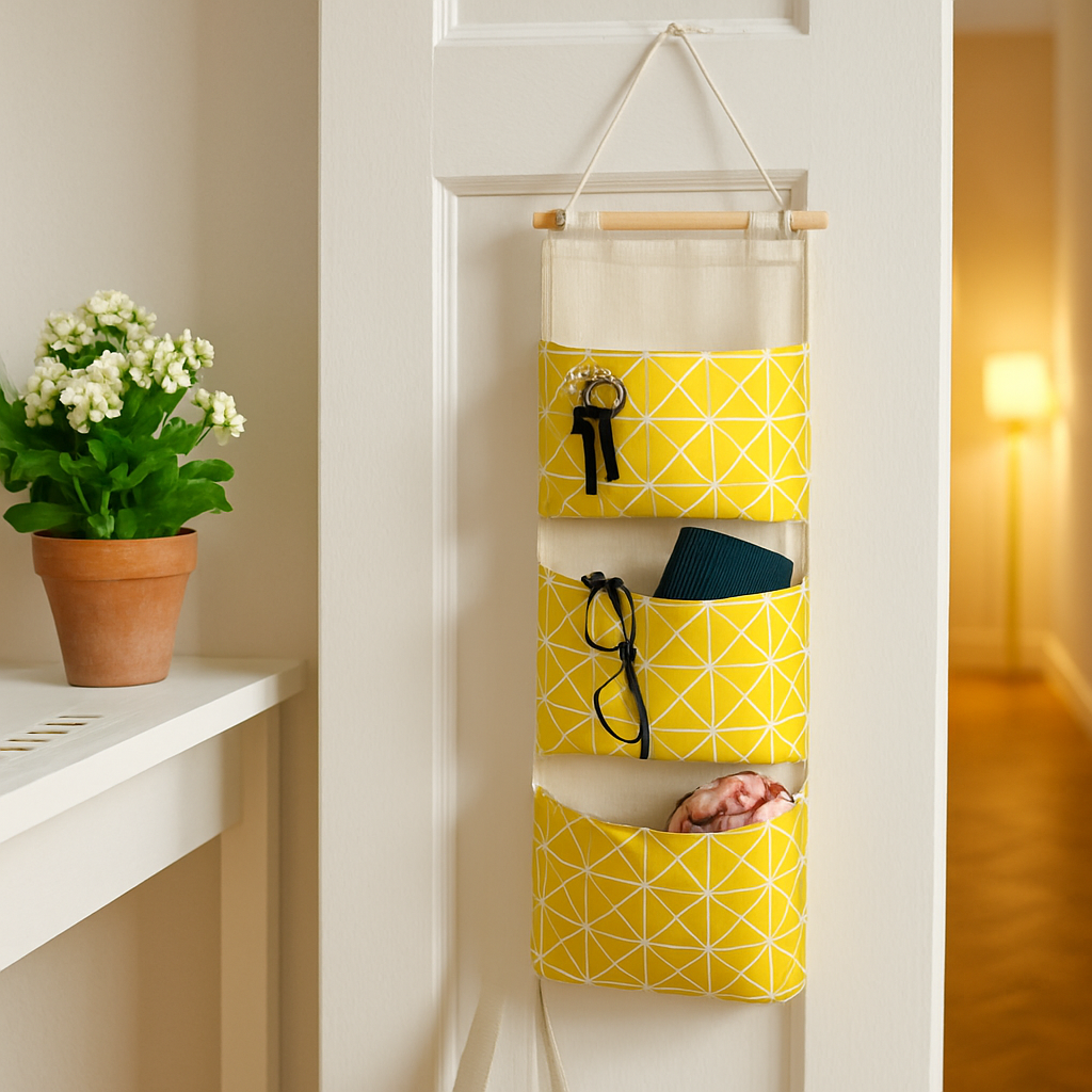 Wall-Mounted Storage Bag for Door and Closet Organizer