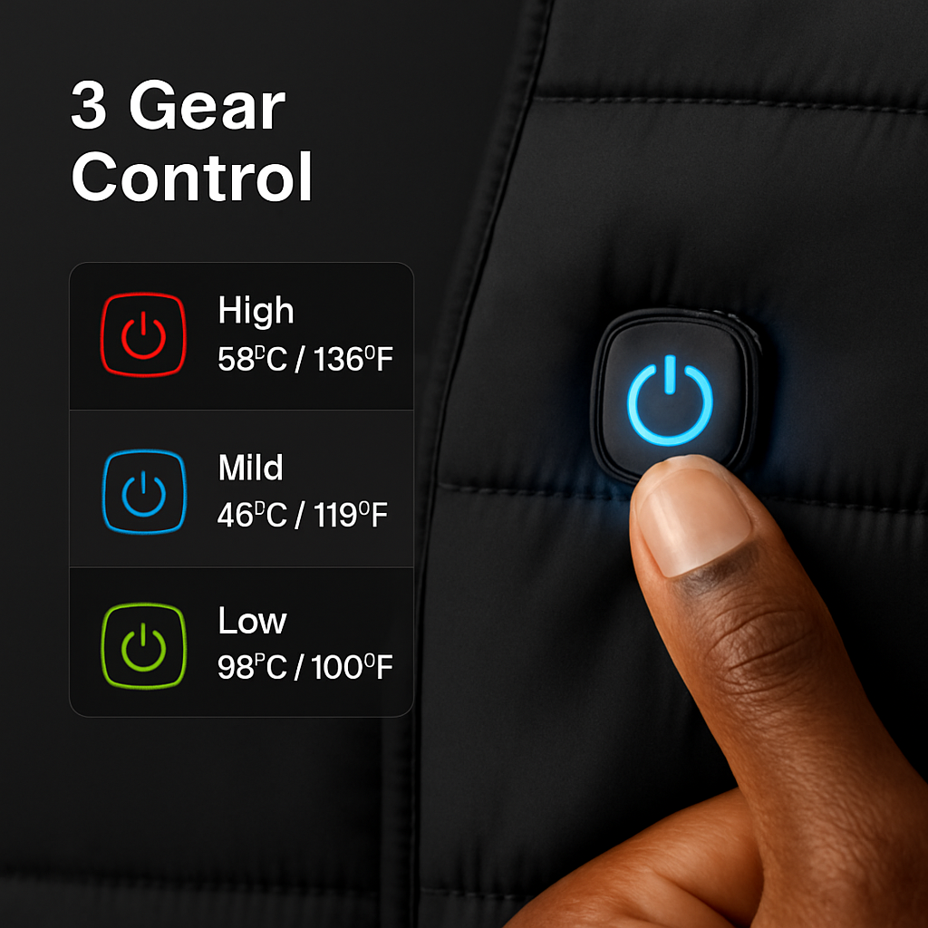Heat Jacket Vest for Winter Outdoor Wear